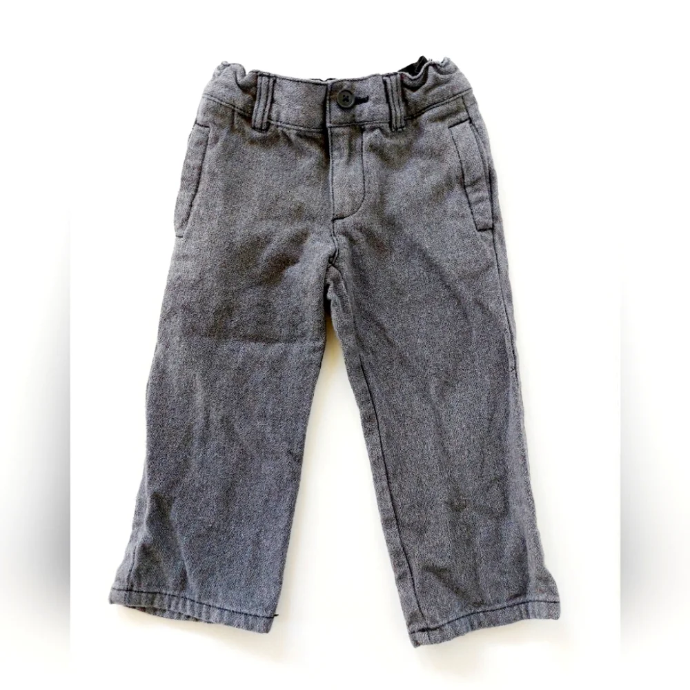 Grey Tweed Pant Gymboree 2T 100% cotton Easter Wedding‎